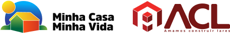 Logo Minha Casa Minha Vida e Logo ACL Incorporadora